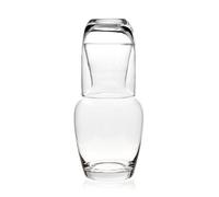 Trinkware Bedside Carafe With Tumbler - Clear Glass - 2 Piece Water Pitcher And Cup Night Set