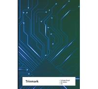 Trinmark Collegeblock Digital Series Green: College-Ruled Notebook | 120 pages - 60 Sheets | A4 Size