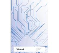 Trinmark Collegeblock Digital Series White: College-Ruled Notebook | 120 pages - 60 Sheets | A4 Size