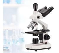 Trinocular Digital Microscope: 40X-5000X Zoom, Upper and Lower Dual LED Lights, N.A. 1.25 Abbe Condenser, Interpupillary Adjustment 50-75mm for High-Resolution Imaging | w/ Optional 2mp Camera A