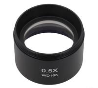 Trinocular Stereo Zoom Microscope Auxiliary Objects Lens 0 5X/0 7X for Improved Observational Detail (0.5X)