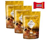 Trinovi Osso Turkish Ottoman Coffee, 3 x 200g, Traditional, Aromatic Ottoman Coffee, Freshly Ground, Flavored Roasted Coffee, Including Tony's Chocolate