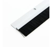 Trintion 100cm Aluminium Draught Excluder Strip - Door Bottom Sweep Dust Seal for Draft Blocker - White