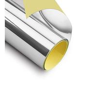 Trintion 3PCS Self Adhesive Mirror 60 * 150CM Tile Mirror Roll Wall Stickers Square Self Adhesive for Home Room