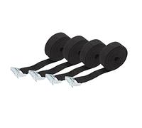 Trintion 4pcs Buckle Straps Fasten Straps 5Mx25MM Trolley Luggage Heavy-Duty Tension Straps Adjustable Straps Fasten Cam Buckles Suitable for Motorcycle Cargo