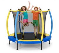 Trintion 50” Toddler Trampoline, Kids Trampoline, Toddler Trampoline for 1-6 Years Old Kids, Indoor Outdoor Mini Trampoline with Safety Enclosure Net, Ultra-Safe Bounce Jumping Trampoline with Reinfor