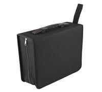 Trintion CD Case Disc Carry Case 320 Disc Capacity Holder Protector CD DVD Binder Wallet Large DVD Storage Case Protective Bag CD DVD Storage (Black)