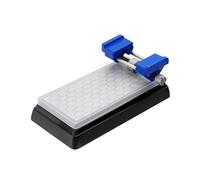 Trintion Diamond Sharpening Stone Set with Honing Guide 400/1000 Grit Double-Sided Whetstone Non-Slip Base & Angle Fixer for Kitchen Knives Chisels Planes and Scissors (Black Sharpening Stone Set)