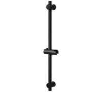 Trintion Shower Riser Rail Wall Mounted Shower Slide Bar with Soap Adjustable Shower Head Guide Rail Slide Bar Stainless Steel for Home Bathroom (Black)