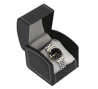 Trintion Watch Box Single Watch Gift Box PU Leather Watch Travel Case Storage Organizer with Removable Watch Cushion for Watches Jewellery Storage(Single watch box)