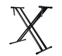 Trintion X Frame Music Keyboard Stand - 49cm-97cm Adjustable Universal Classic & Electronic Piano Stand with Locking Straps (7 Position Folding Height)