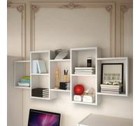 Trio 001 Versatile 161 Cm Shelf For Books Décor And Everyday Storage White