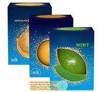 Trio Ball Bundle - Chocolate Caramel 145g, Milk Orange Chocolate 147g and Chocolate Mint 145g