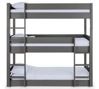 Trio Dark Grey 3 Level Bunk Bed