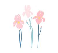 Trio Flower Women's T-Shirt - White - M - White