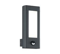 Trio LED Wall Light Rhine Anthracite 9W 600Lm Warm White Sensor Motion Detector