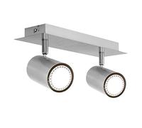 Trio Leuchten 802400207 Bar Spotlight Fixture / 30 cm/for 2 x GU10 Bulbs/Bulbs Not Included/Matte Nickel