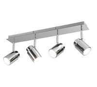 Trio Leuchten Angelo 880400406 Bathroom Spotlight Bar Metal Chrome 4X GU10 Bulbs Not Included