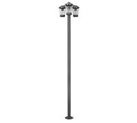 Outdoor Light Grey Cavado 3 Lamp Post IP44 Anthracite 2.2m Trio 411060342