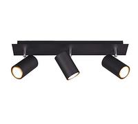 Trio Leuchten ceiling light Marley 802400332, metal black matt, spotlight 3-bulb, excl. 3 x GU10