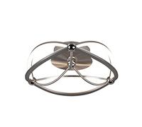 Trio Leuchten Charivari 621210107 LED Ceiling Light Metal Nickel Matt with 20 Watt LED Switch Dimmer