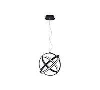 Trio Leuchten Compton 321810342 LED Pendant Light Matt Black Metal with 45 Watt LED Switch Dimmer