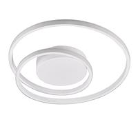 Trio Leuchten Design Design Ceiling Lamp/Ceiling Flush Light White incl. LED 3-Step dimmable - Krula Aluminium/Polyester/Steel Round (Non Replaceable) LED Max. 1 x 22 Watt/Indoor Lighting/Lig