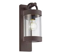 Trio Leuchten Sambesi 204160124 Outdoor Wall Light Cast Aluminium Rust-Coloured Acrylic Clear Excl. 1 x E27