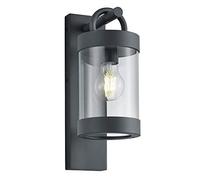 Trio Leuchten Sambesi 204160142 Outdoor Wall Light Aluminium Cast Black Matt Acrylic Clear Excl. 1 x E27