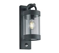 Trio Leuchten Sambesi 204169124 Outdoor Wall Light Die-Cast Aluminium Anthracite Clear Acrylic 1x E27 IP44 230 V 28 W Motion Sensor
