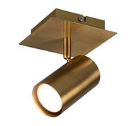 Trio Lighting Marley wall spotlight, antique brass