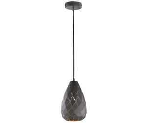 Trio Lighting Anthracite outside, gold inside Onyx pendant light
