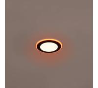 Trio Lighting Argus LED downlight RGBW remote Ø 8 cm black