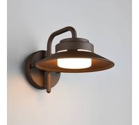 Trio Lighting Atrato outdoor wall lamp, rust-coloured, Ø 20 cm, metal