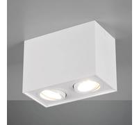 Trio Lighting Biscuit ceiling light, two-bulb, white