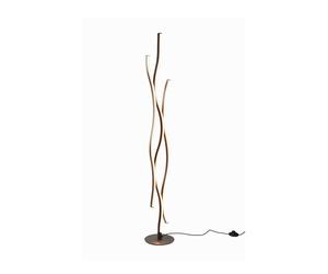 Trio Lighting Blaze LED floor lamp with dimmer, CCT, aluminium