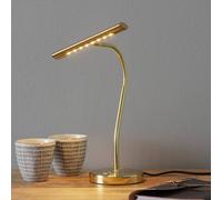 Trio Lighting Brass-coloured LED table lamp Curtis