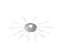 Trio Lighting Bullet LED ceiling lamp, 21-light, nickel/white