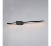 Trio Lighting Cassino LED wall light, matt black, width 70 cm, metal