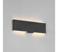 Trio Lighting Conchita LED rechargeable wall lamp, width 22 cm, black, metal