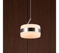 Trio Lighting Dios LED hanging light, nickel-coloured, Ø 15 cm, metal, CCT