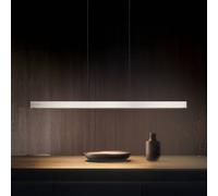 Trio Lighting Donegal LED pendant light, nickel-coloured, length 150 cm, CCT