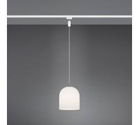 Trio Lighting DUOline Ontario pendant light, two-circuit track, E14, glass