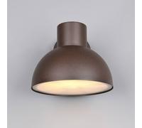 Trio Lighting ELBE outdoor wall light, rust-coloured, Ø 20 cm, metal, IP44