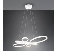 Trio Lighting Fly LED pendant light, matt white, 4,000 K, 83 cm x 45 cm