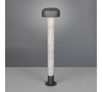 Trio Lighting Fraser path light, grey/concrete look, aluminium, IP54, height 84.5 cm