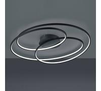 Trio Lighting Gale LED ceiling lamp, 80 cm, matt black