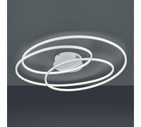 Trio Lighting Gale LED ceiling lamp, 80 cm, matt white