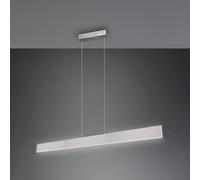 Trio Lighting Galway LED pendant light, matt nickel, up/down, CCT, metal