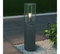 Trio Lighting GARONNE sensor path light, anthracite, height 80 cm, metal IP44